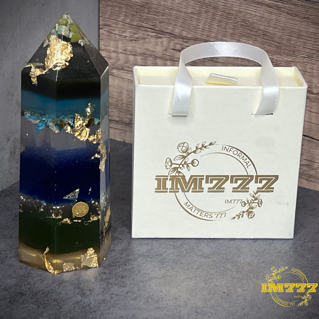 IM777 Orgonite Green Jade & Imperial Jasper