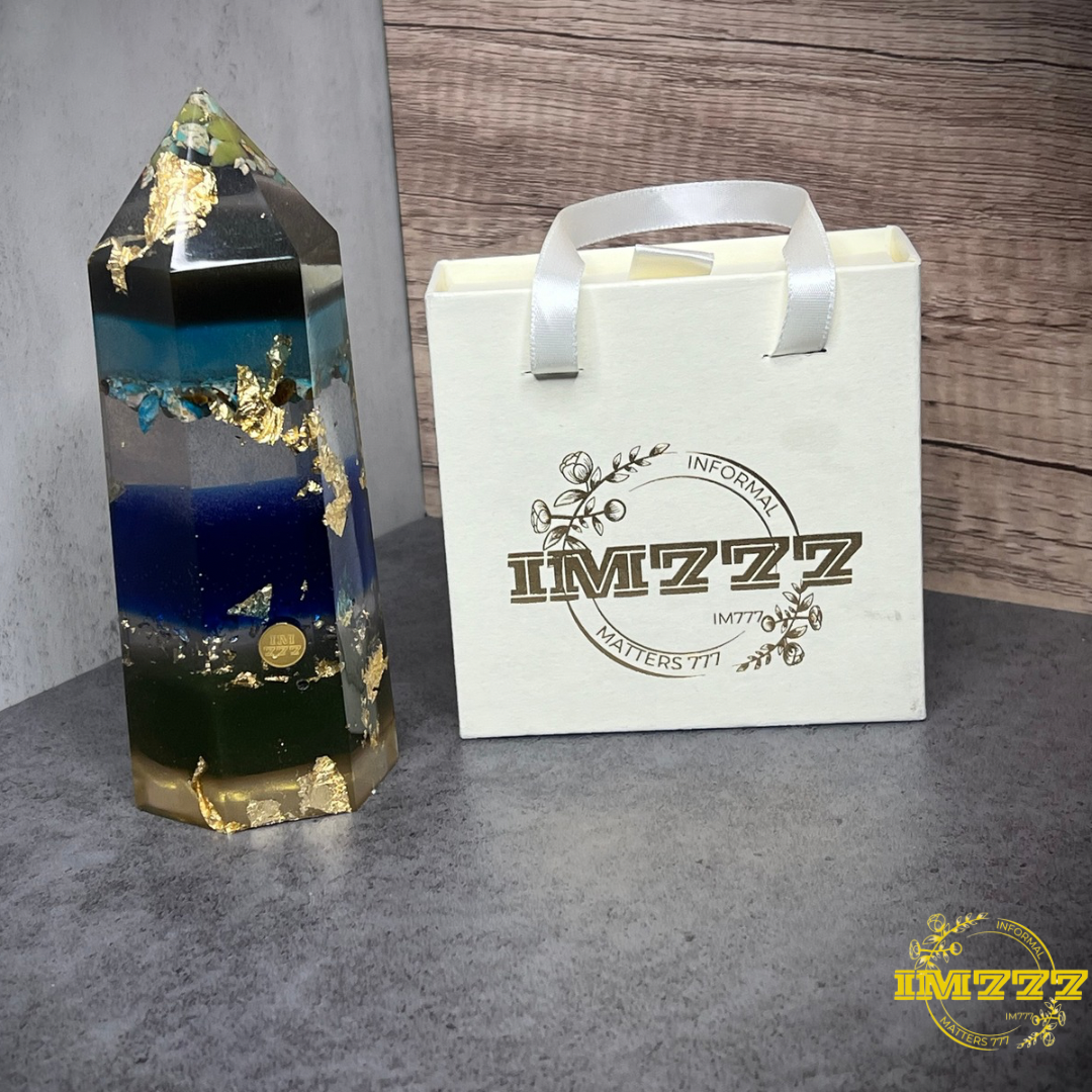 IM777 Orgonite Green Jade & Imperial Jasper
