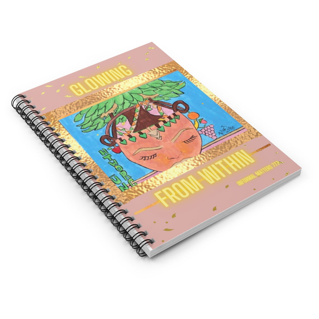 “Nu Growth” Golden Spiral Notebook - Ruled Line