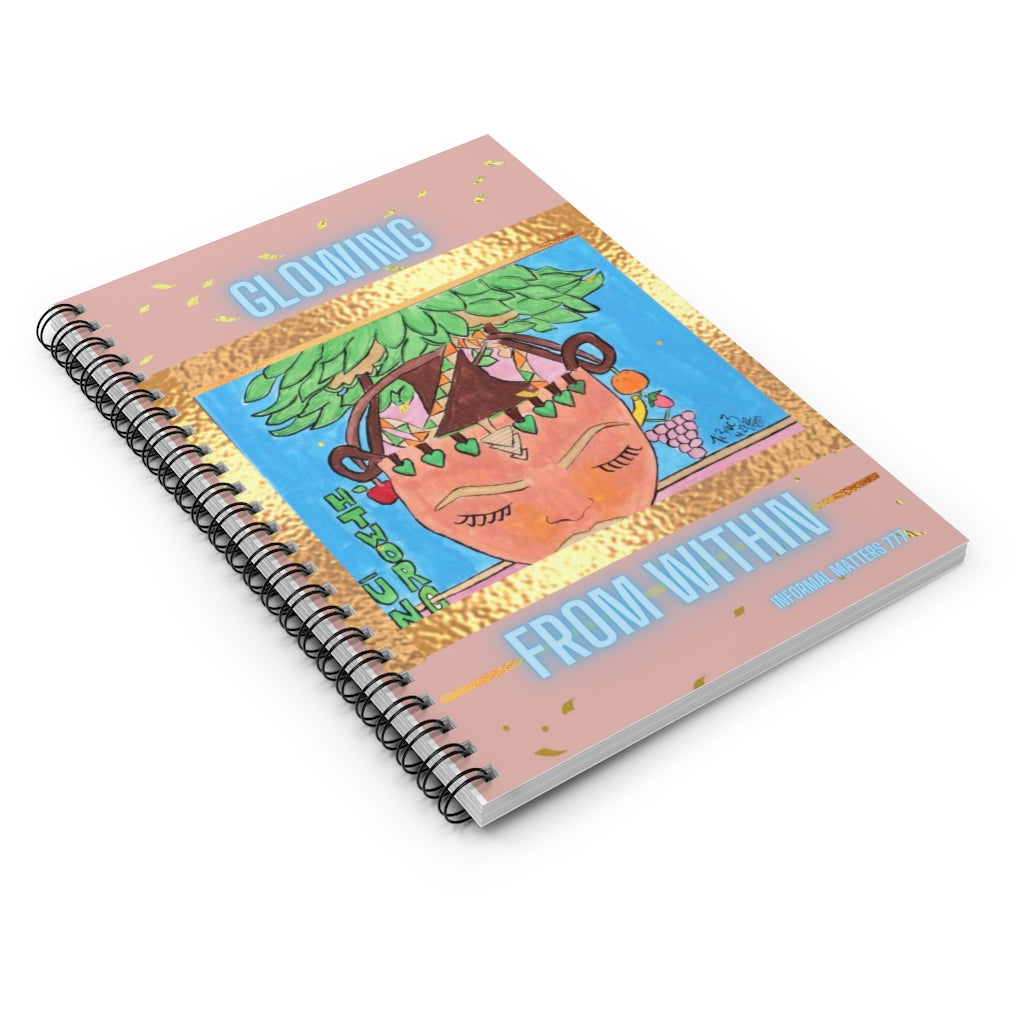 “Nu Growth” Blue Spiral Notebook - Ruled Line