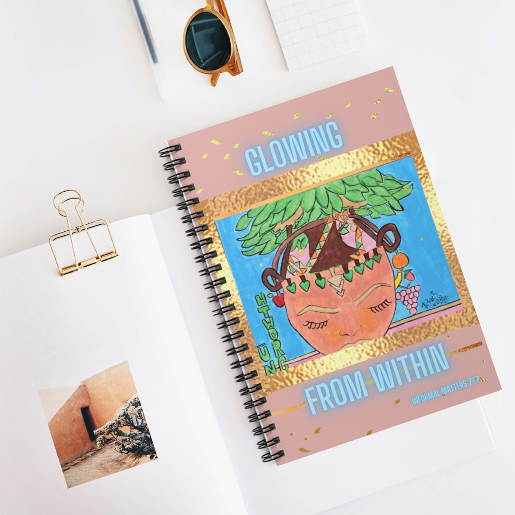 “Nu Growth” Blue Spiral Notebook - Ruled Line