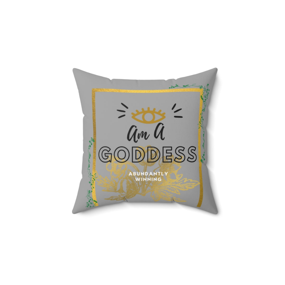 Goddess “Winning” Square Pillow