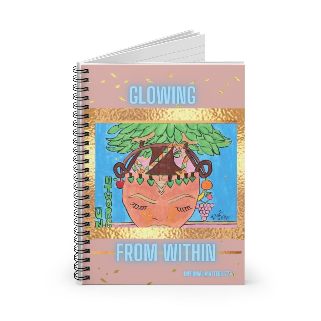 “Nu Growth” Blue Spiral Notebook - Ruled Line