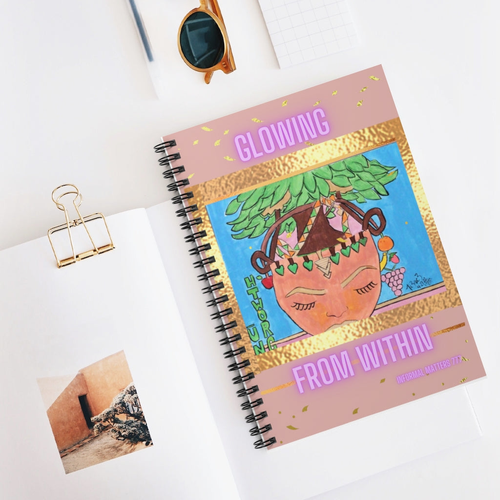 “Nu Growth” Lavender Spiral Notebook - Ruled Line