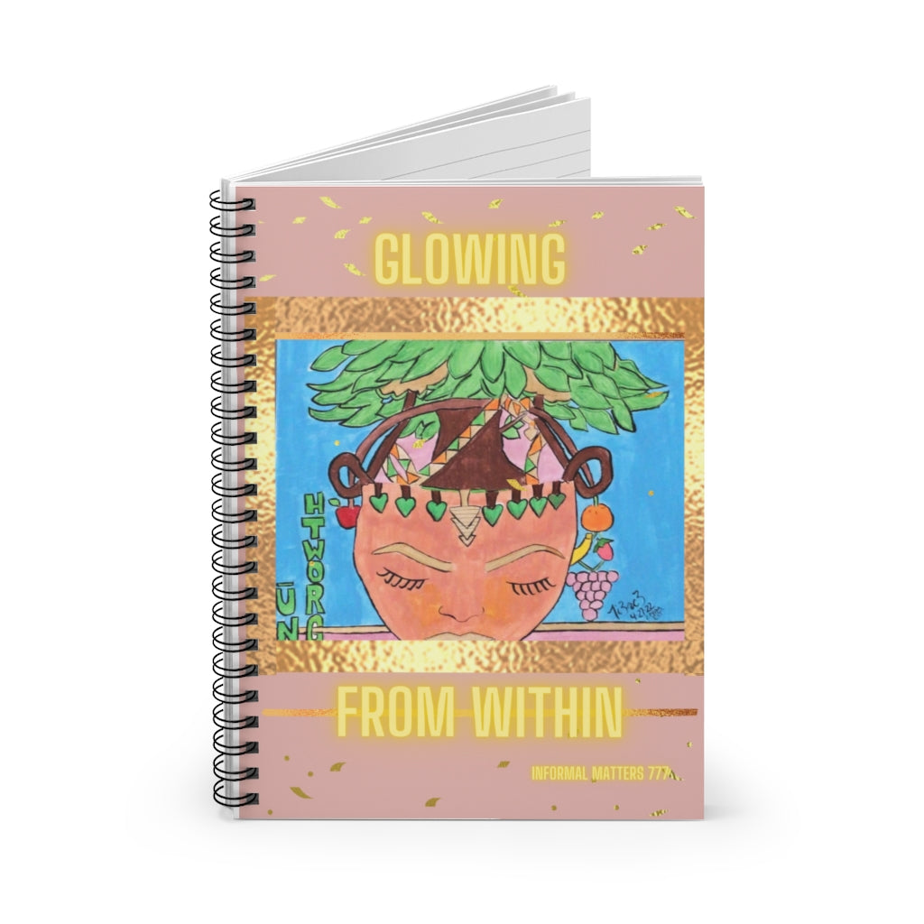“Nu Growth” Golden Spiral Notebook - Ruled Line
