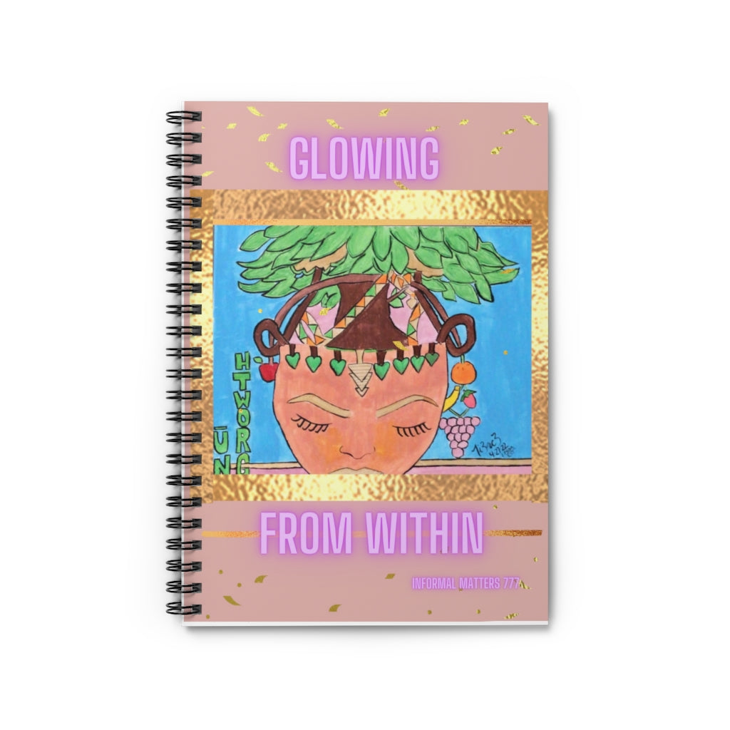 “Nu Growth” Lavender Spiral Notebook - Ruled Line