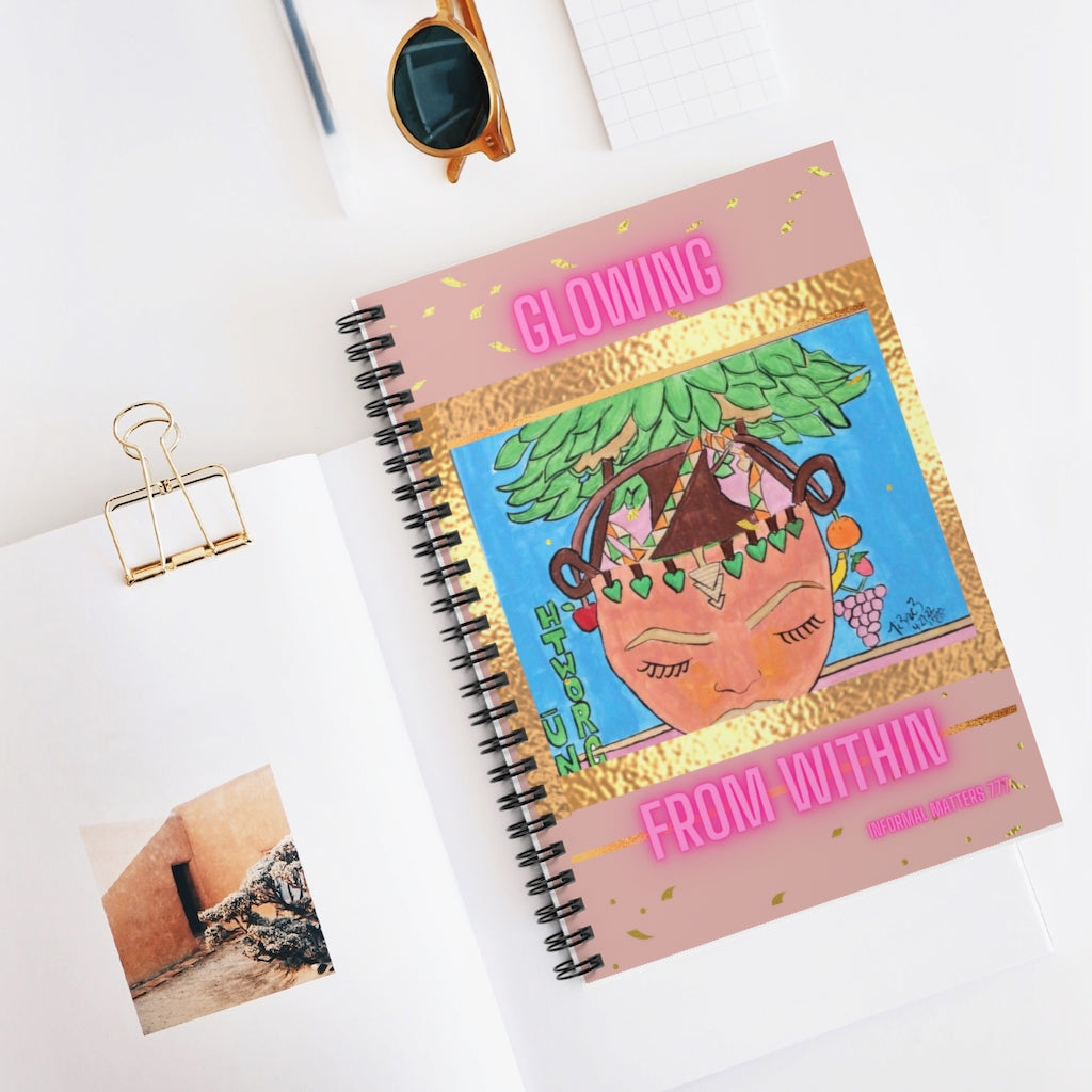 “Nu Growth” Magenta Spiral Notebook - Ruled Line