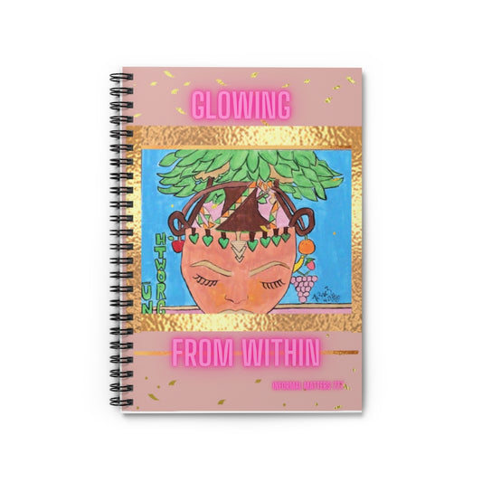 “Nu Growth” Magenta Spiral Notebook - Ruled Line