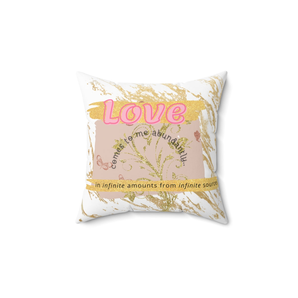 Attracting “Love” Square Pillow