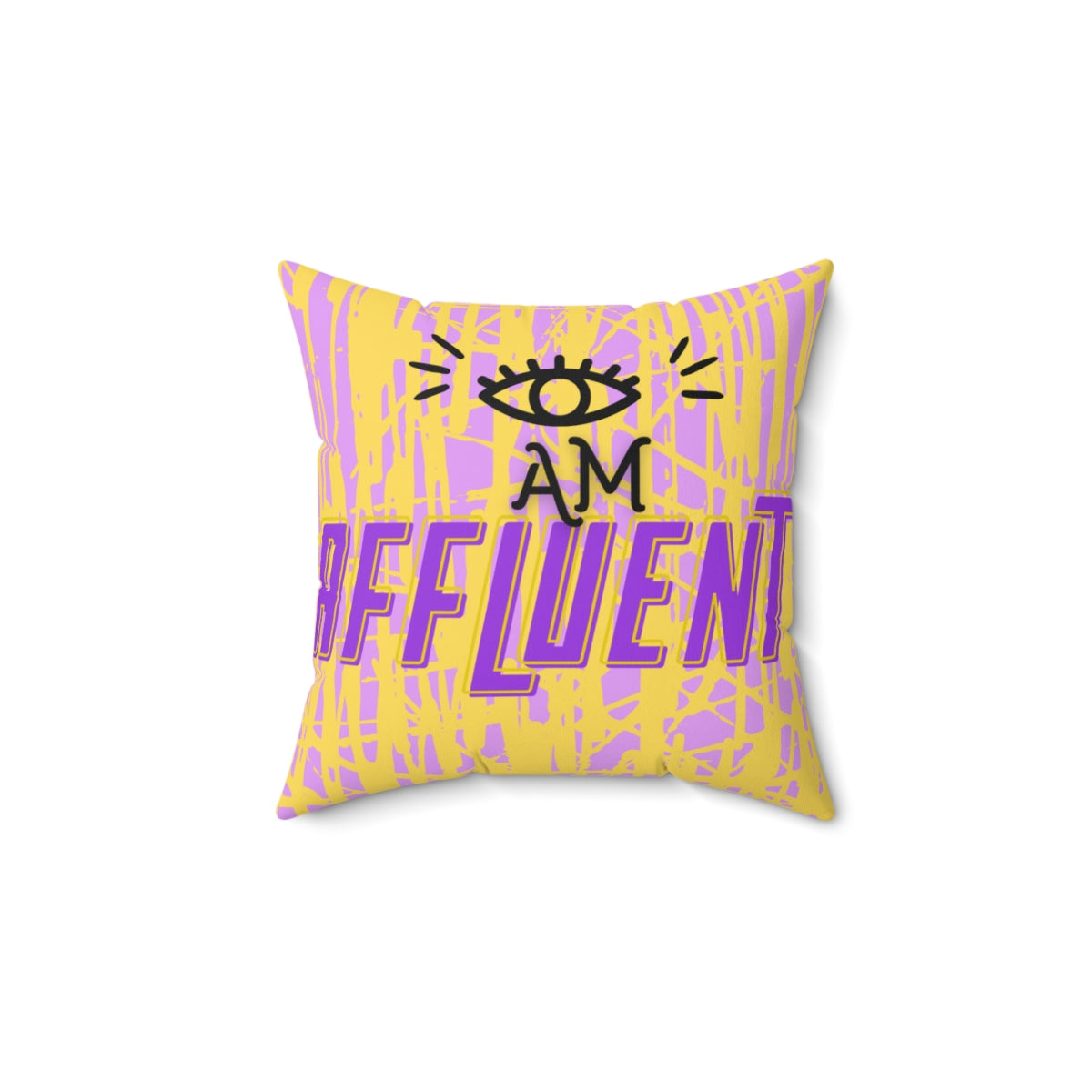 Affirmative “Affluent” Square Pillow