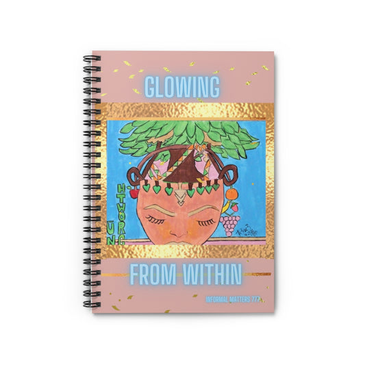 “Nu Growth” Blue Spiral Notebook - Ruled Line